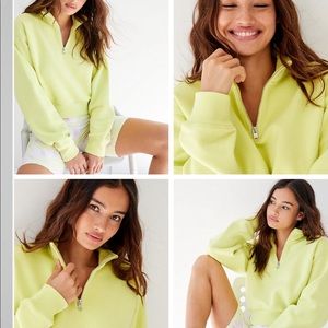 tna warm up crop sweater